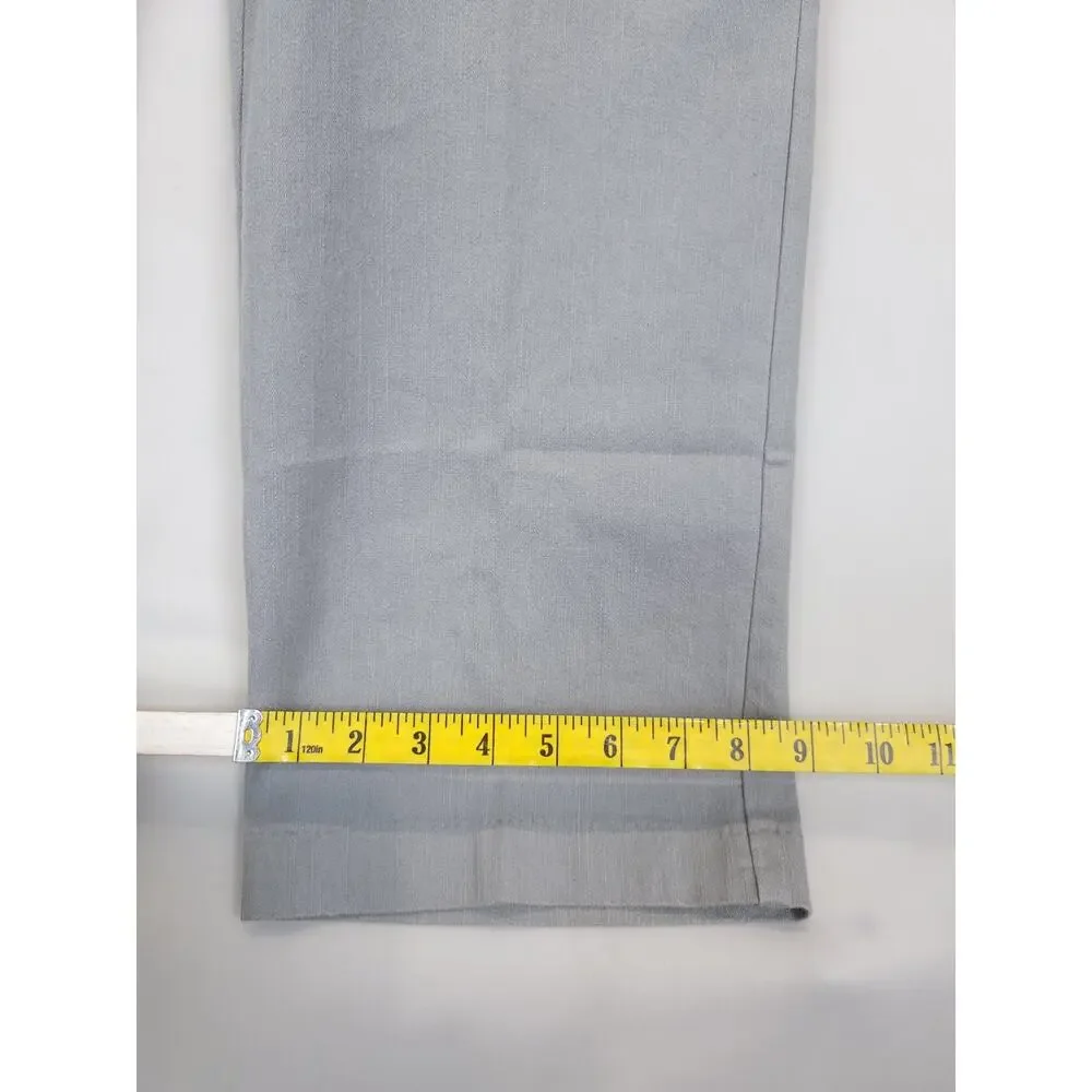 Alfred Dunner Pull-on Pants Proportioned Med Stretch Ramie Blend Women 12P‎ Gray